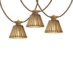 Natura - Hybrid Solar String Lights - Wood - Beige