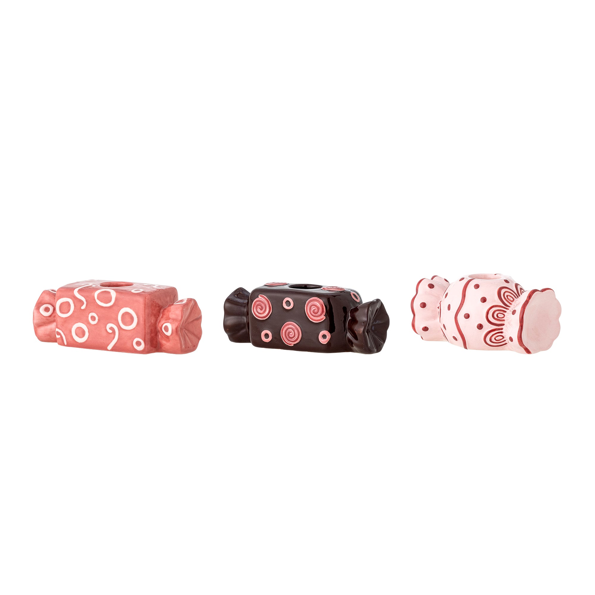 Maiano - Portavelas - Rosa Empolvado - Cerámica
