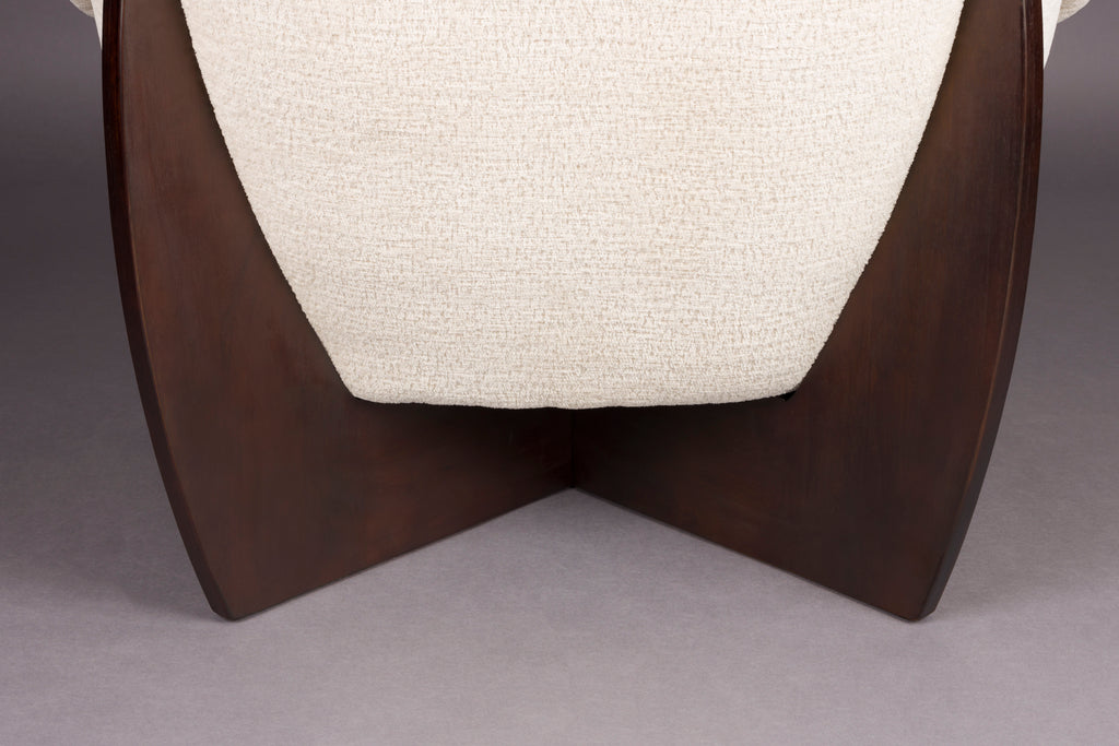 Emilius - Sillón lounge - Tela - Beige