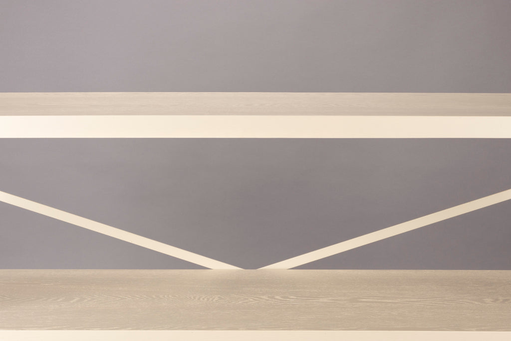 Iron Shelf Low - Shelf - Rubberwood - Beige