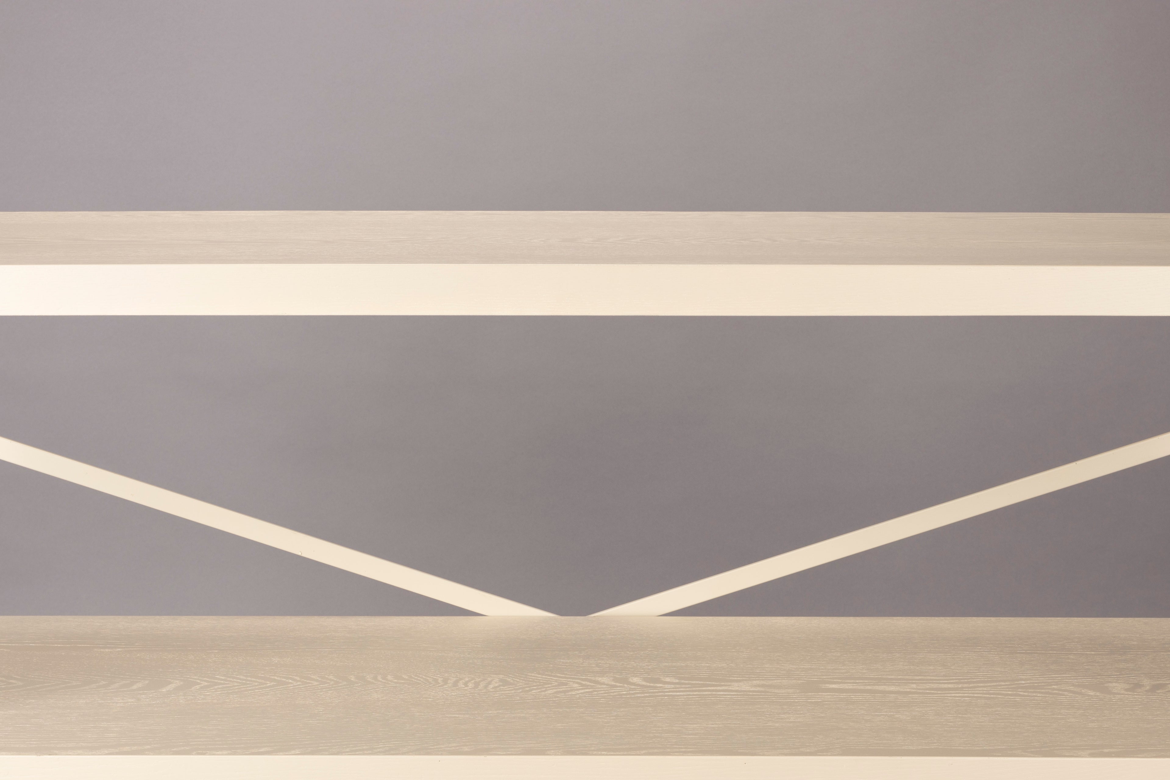 Iron Shelf Low - Shelf - Rubberwood - Beige