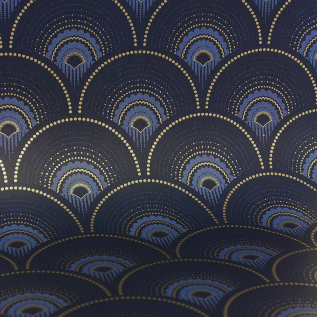 Rollo de Papel Pintado Han'I - Cobalt Doré