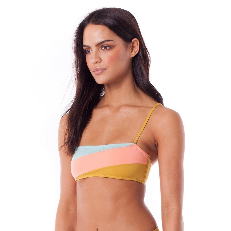 Rhythm - Haut De Maillot Bandeau North Shore - Chartreuse - Femme