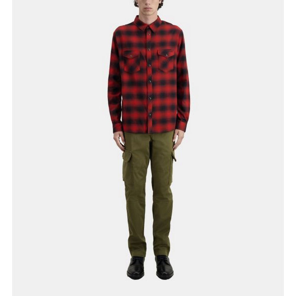 The Kooples - Chemises Manches Longues A Carreaux Poches Plaquees - Homme