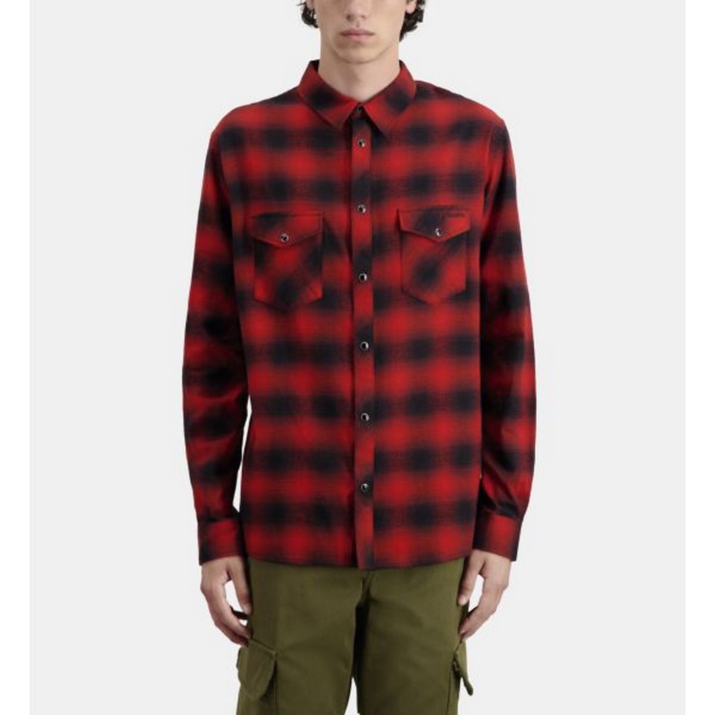 The Kooples - Chemises Manches Longues A Carreaux Poches Plaquees - Homme