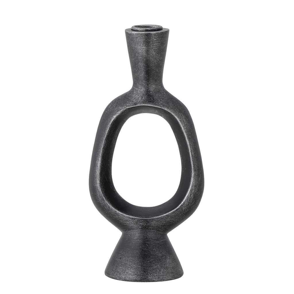 Bijan - Candle Holder - Black - Polyresin
