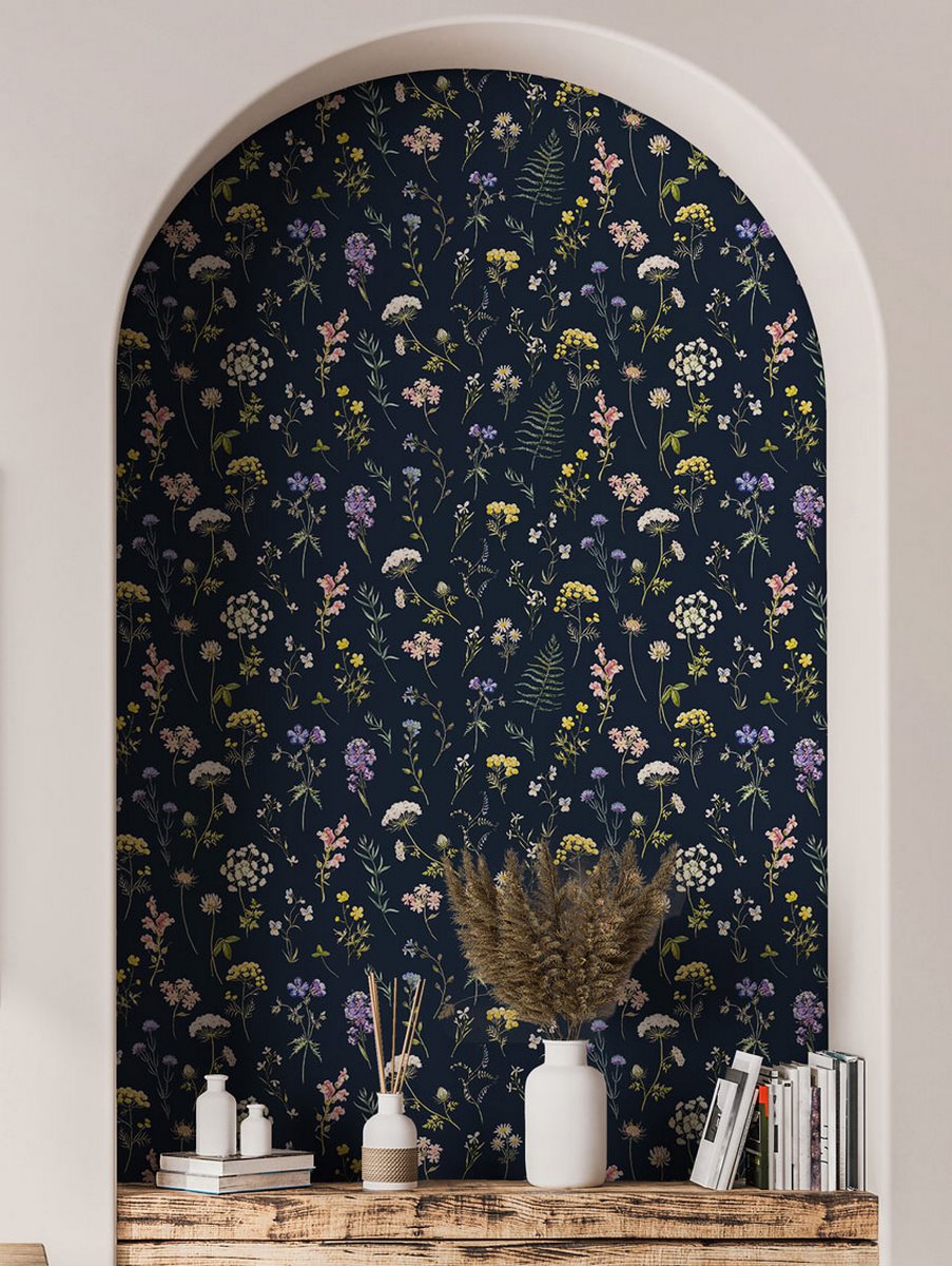 Rollo Papel Pintado Herbier - Marine