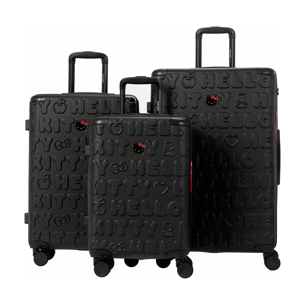 Set Di 3 Valigie Hello Kitty Kuririn - Nero