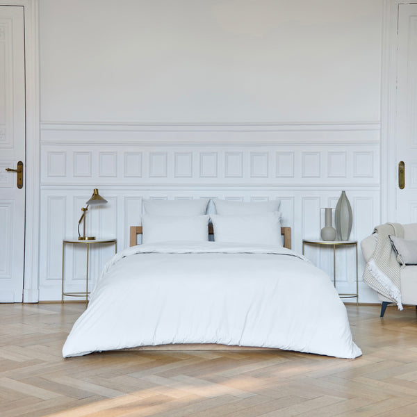 Housse De Couette Amance - Percale De Coton - Blanc