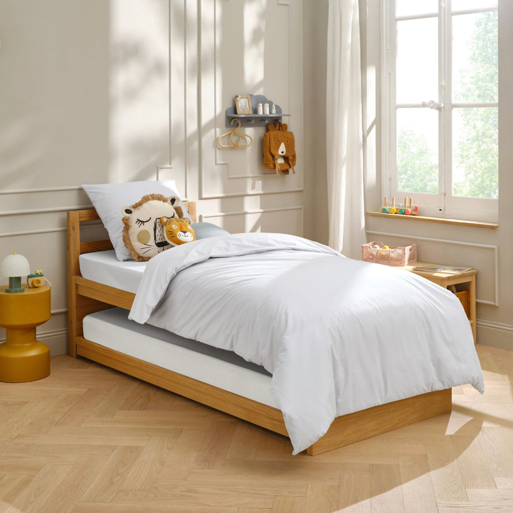 Housse De Couette Amance - Percale De Coton - Blanc