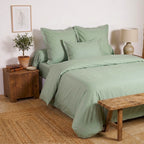 Uni Percale - Housse Couette - Fougere
