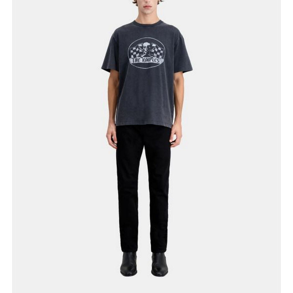 The Kooples - Camiseta de Manga Corta con Estampado Vintage Sport - Hombre