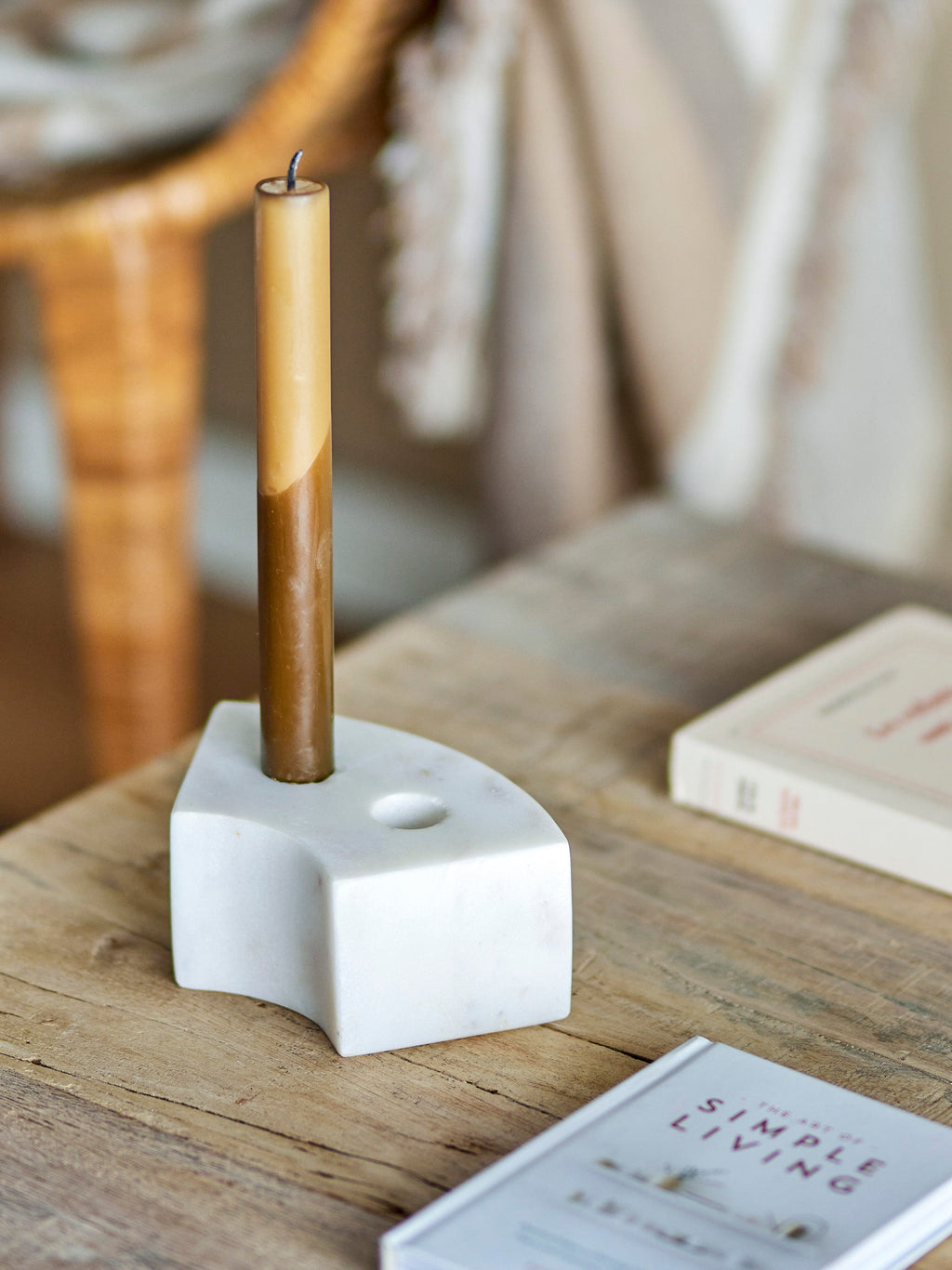 Florida - Set of 4 Candle Holders - White - Marble