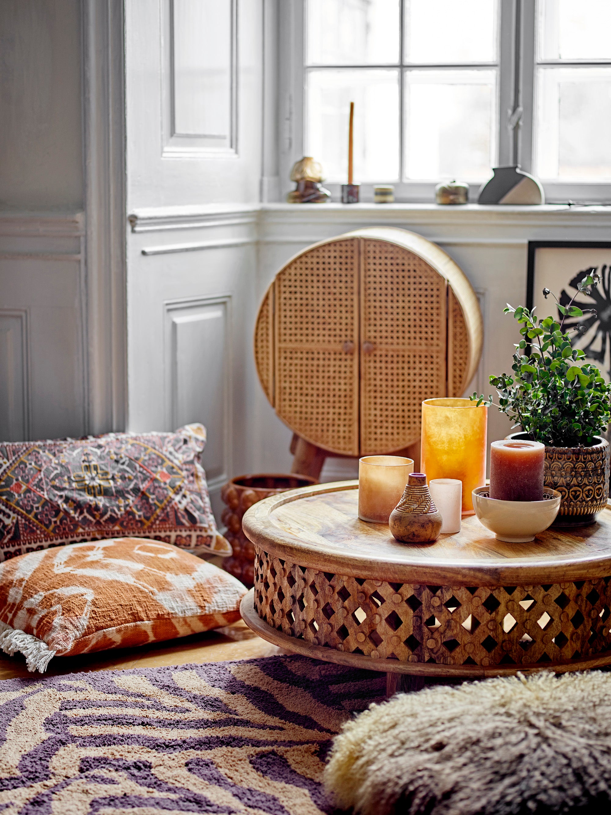Ester - Cushion - Orange - Cotton