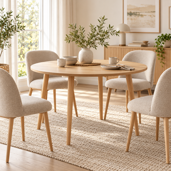 Oratello - Table À Manger - Placage Chêne
