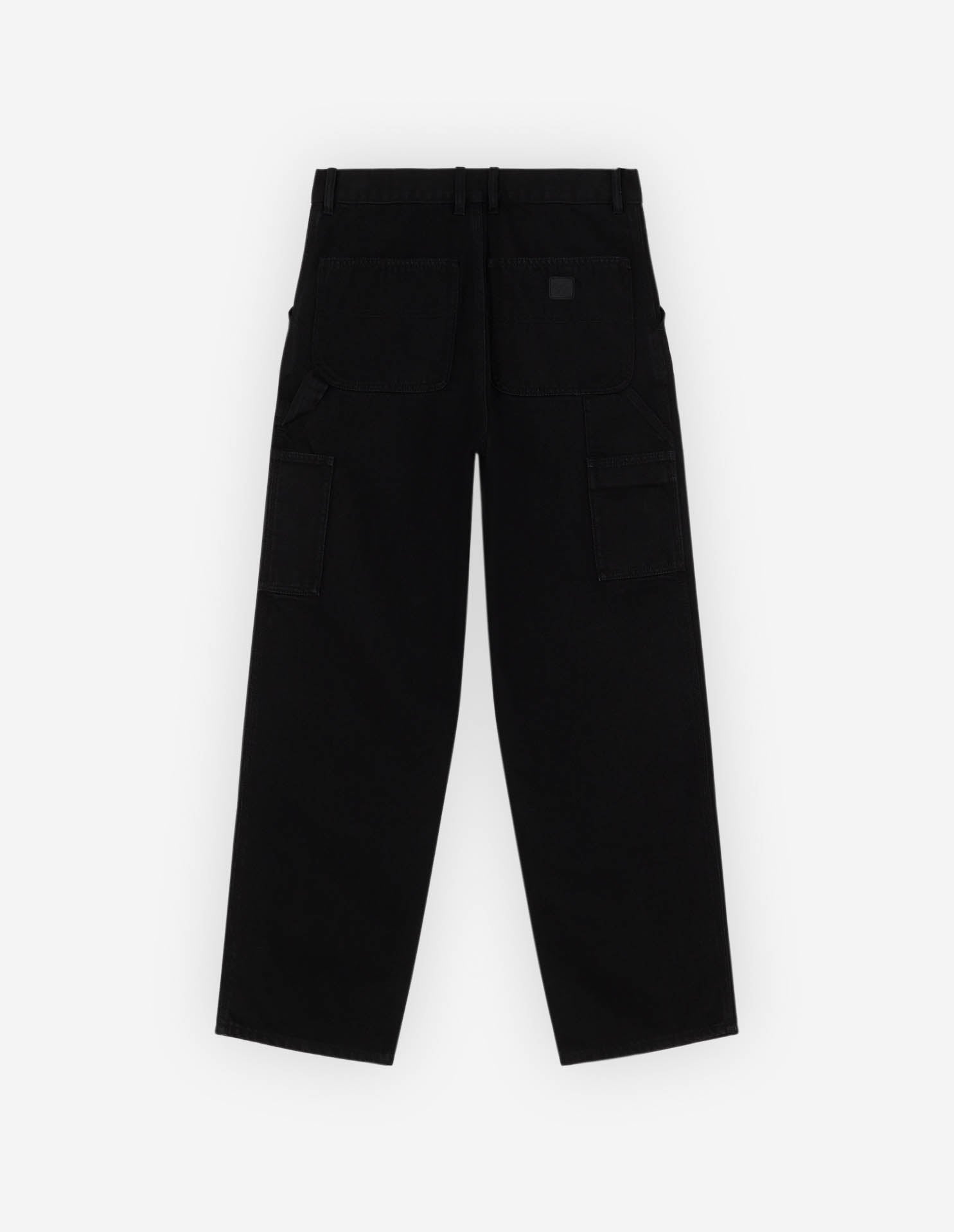 Café Denim Worker Trousers - Black