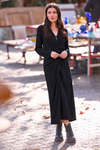 Ravenole Dress - Black Lurex