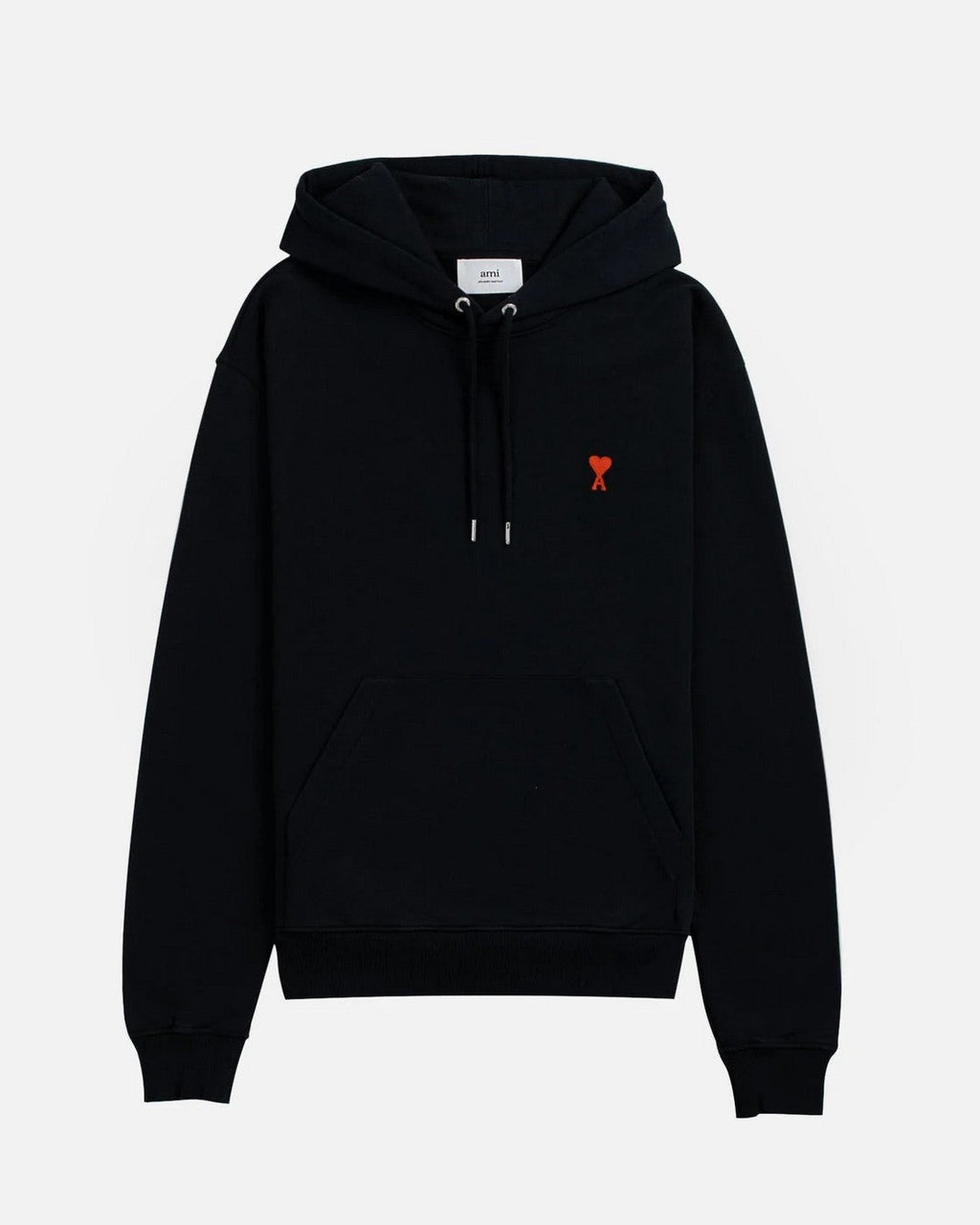 Ami Paris - Hoodie Ami De Coeur – Noir Rouge