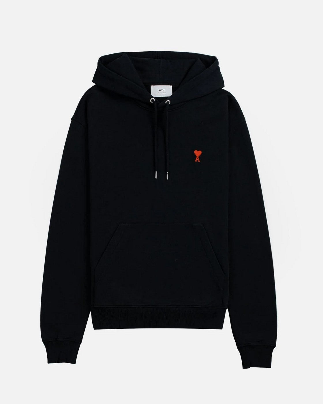 Ami Paris - Hoodie Ami De Coeur – Noir Rouge
