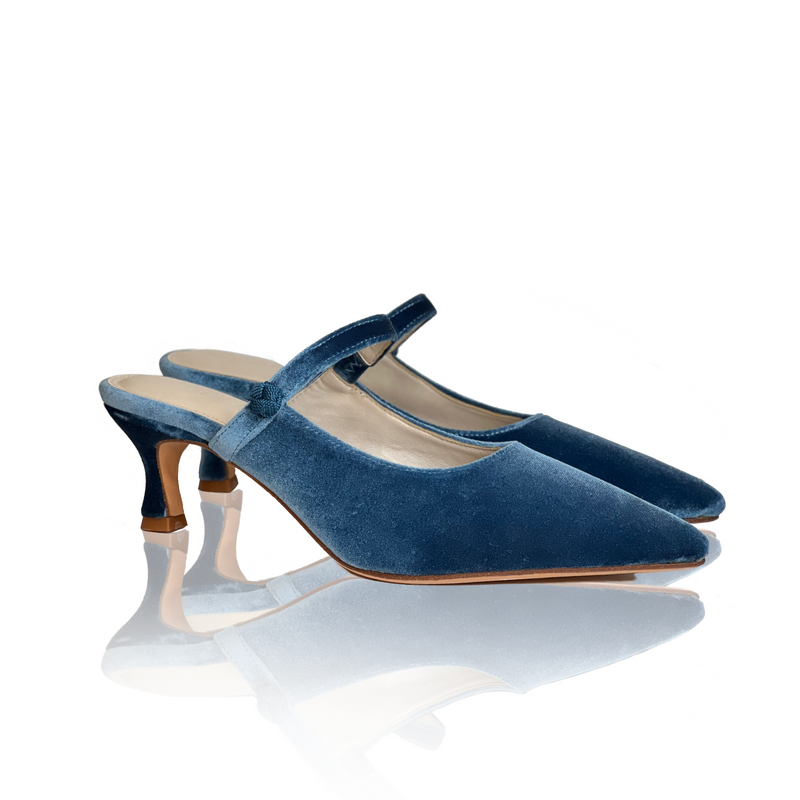 Mules Mary Jane Velvet 45