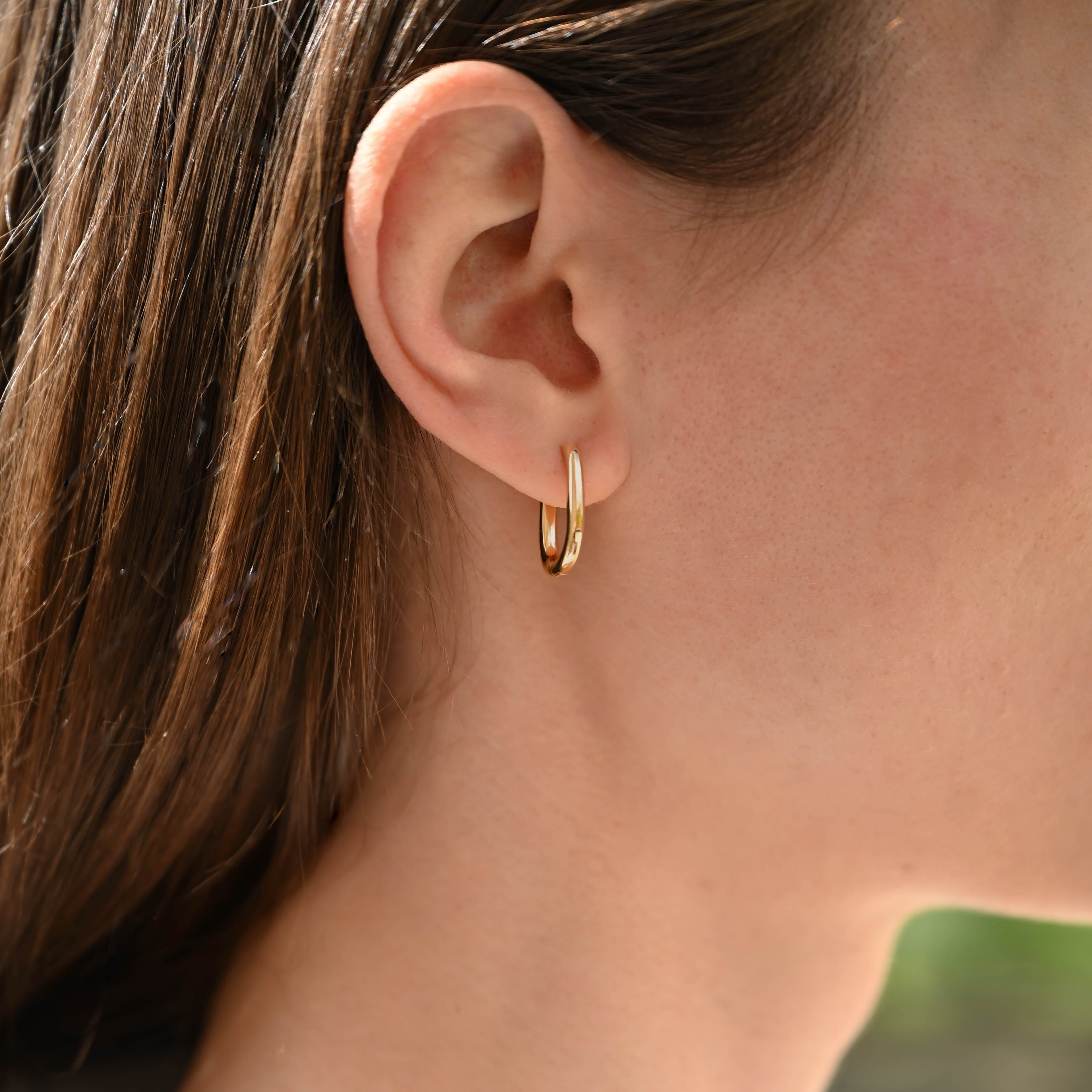 Gaia hoop earrings