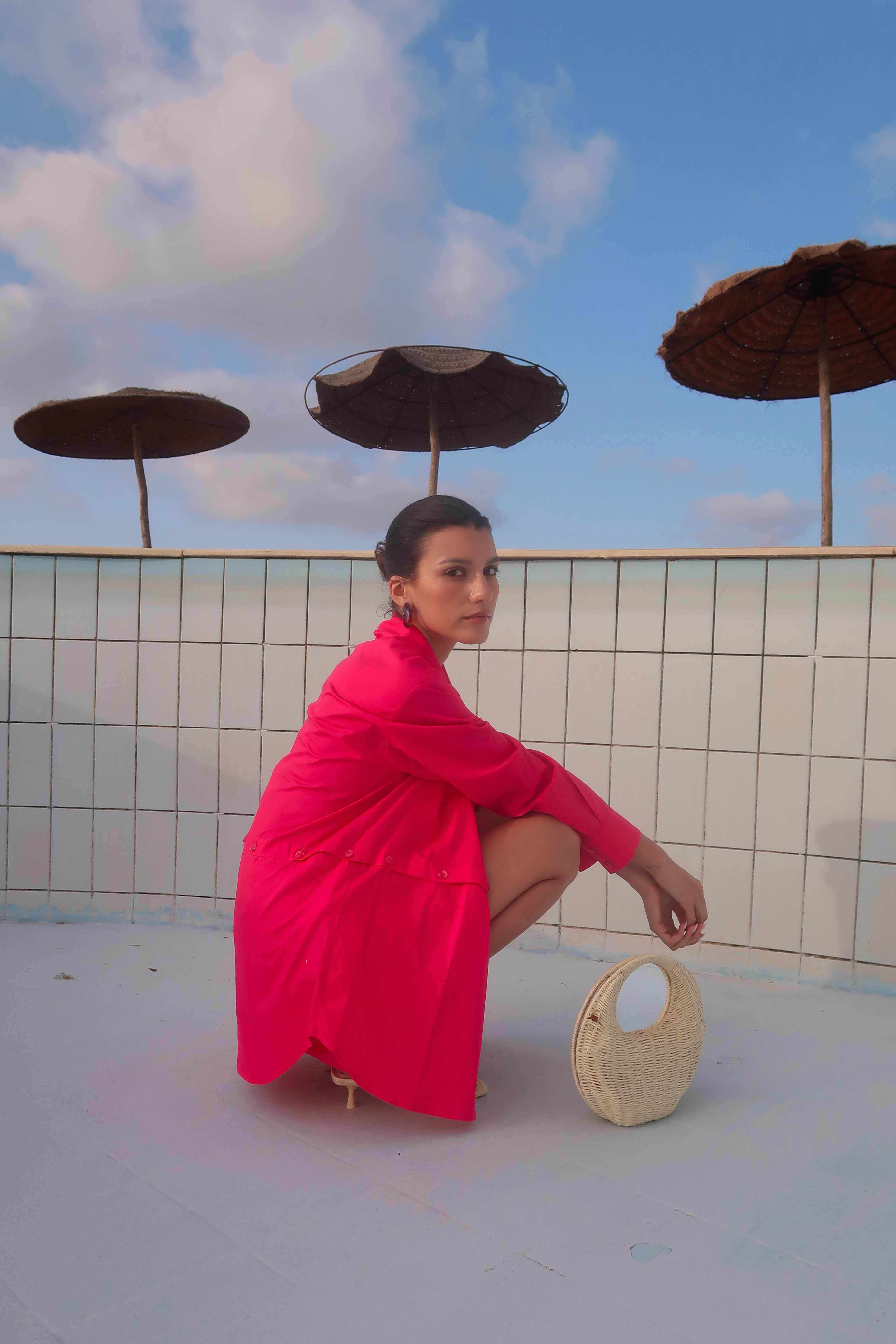 Chemise 2 En 1 Fuchsia - Vittoria