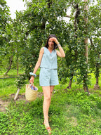 Pantalón Corto Mina Azul