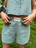Pantalón Corto Mina Azul