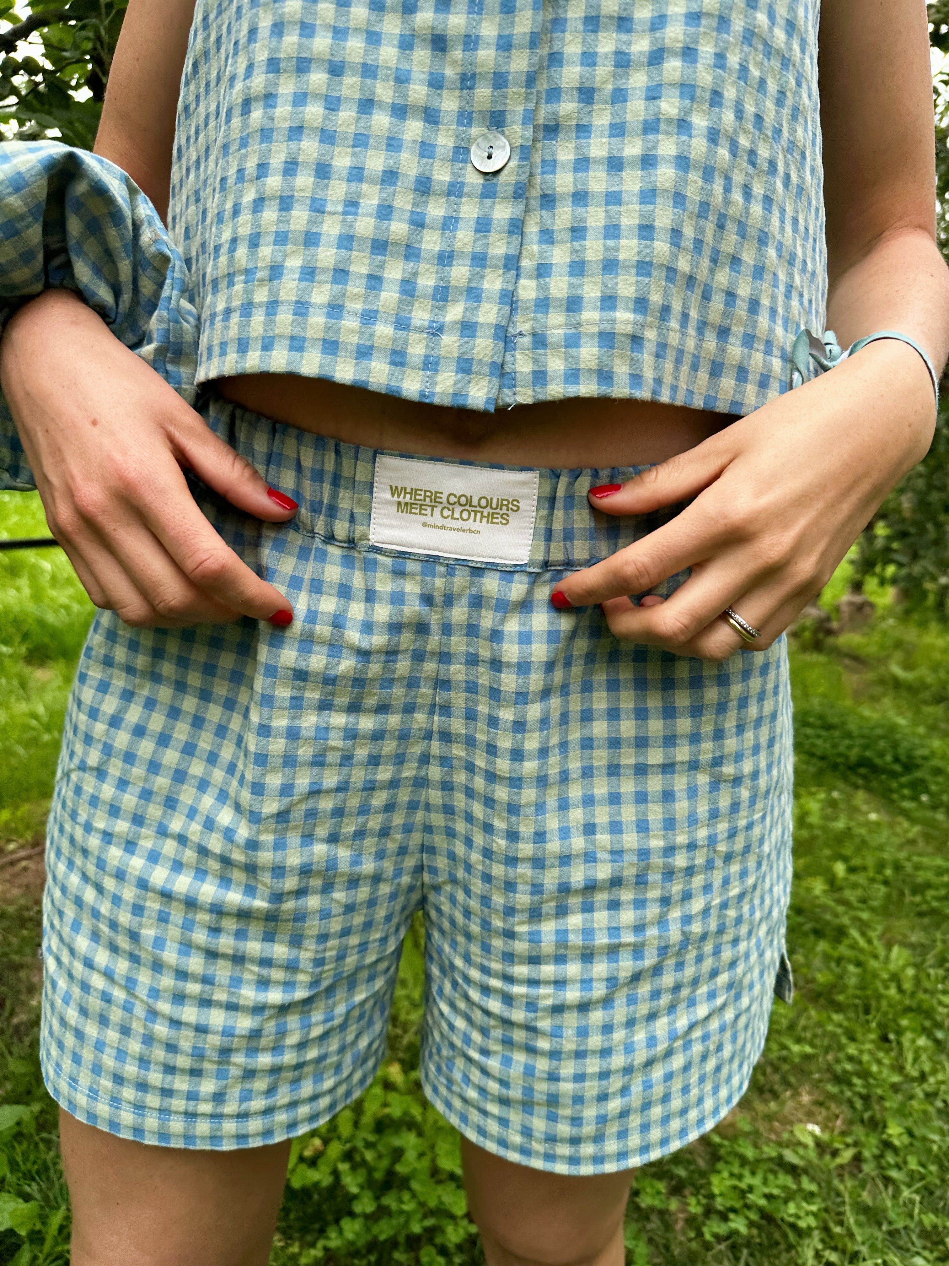 Pantalón Corto Mina Azul