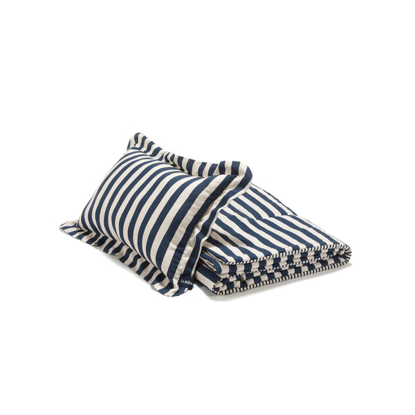 Ensemble de Literie Bamboo - Rayures Marine
