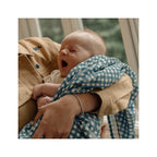 Bamboo Swaddle Blanket - Berry Vichy