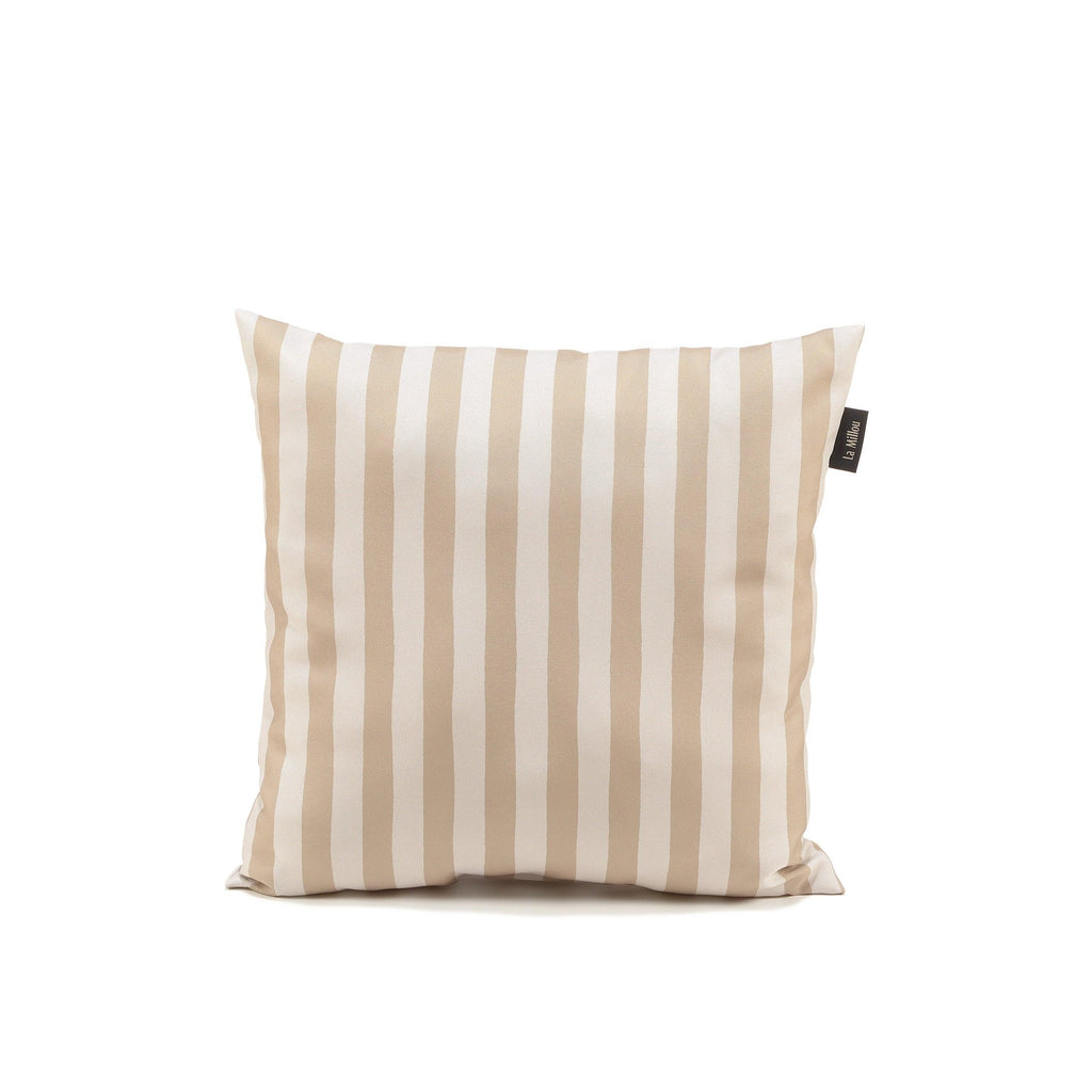 Coussin D’extérieur - Rayures Beige