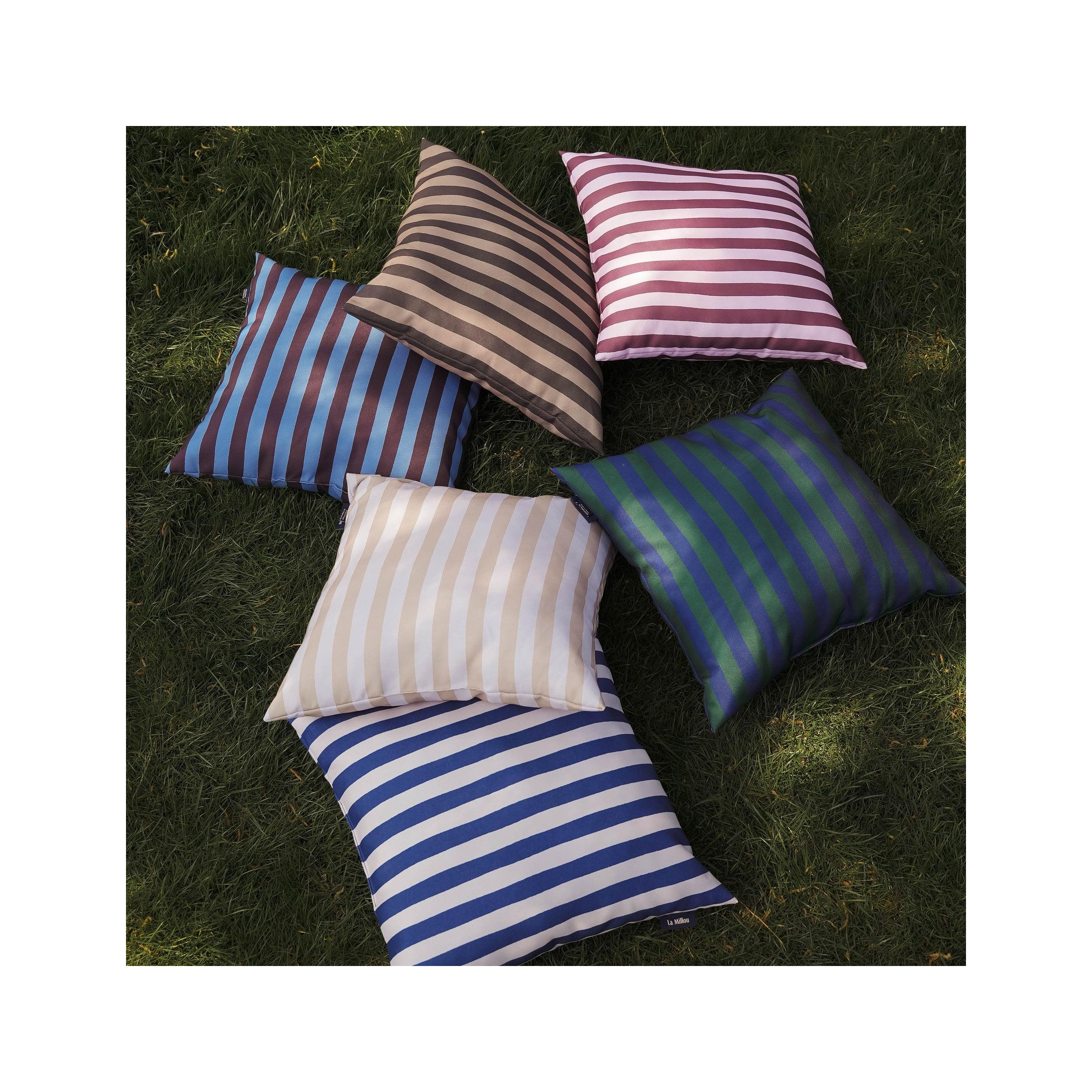 Coussin D’extérieur - Rayures Beige