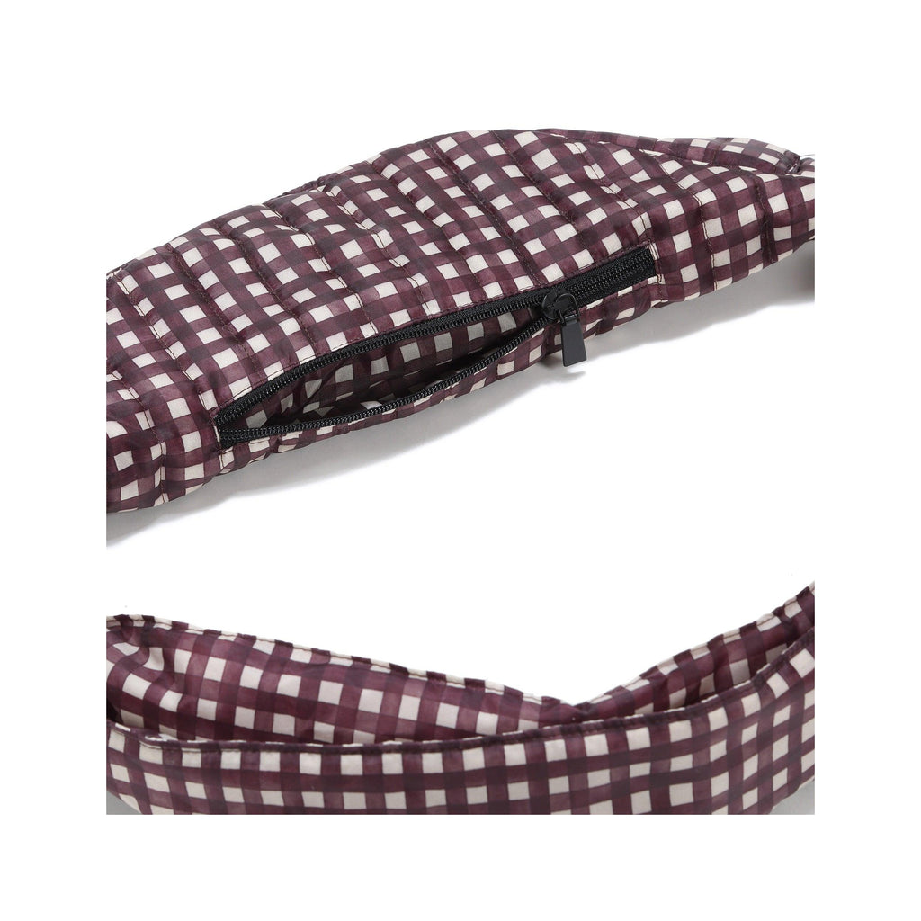 Sac Banane Nylon - Bordeaux Vichy