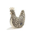 Dany Bamboo Grandma's Hen Cushion - Cream Leopard by Magdalena Lamparska