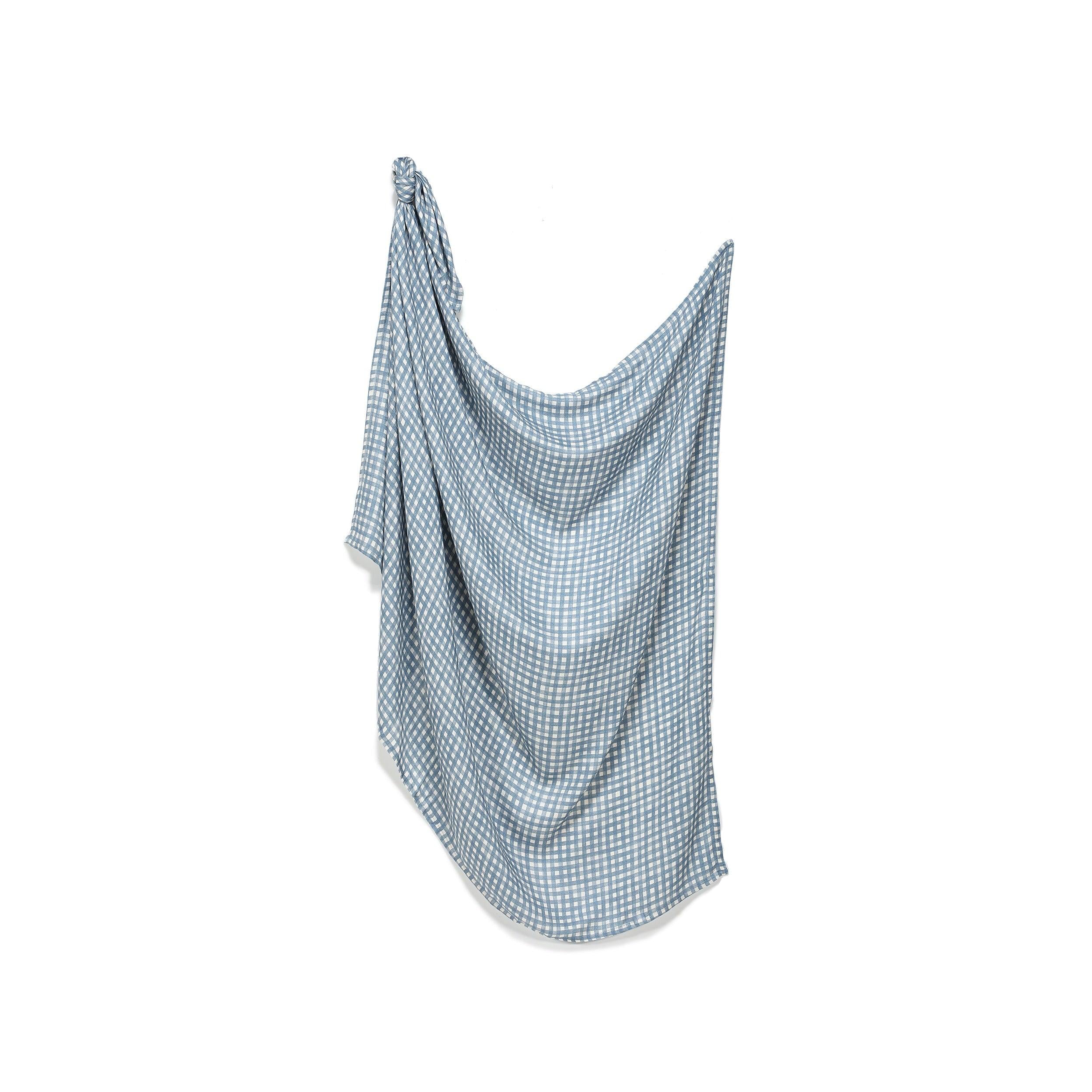 Muslin Bamboo Swaddle Blanket - Berry Vichy