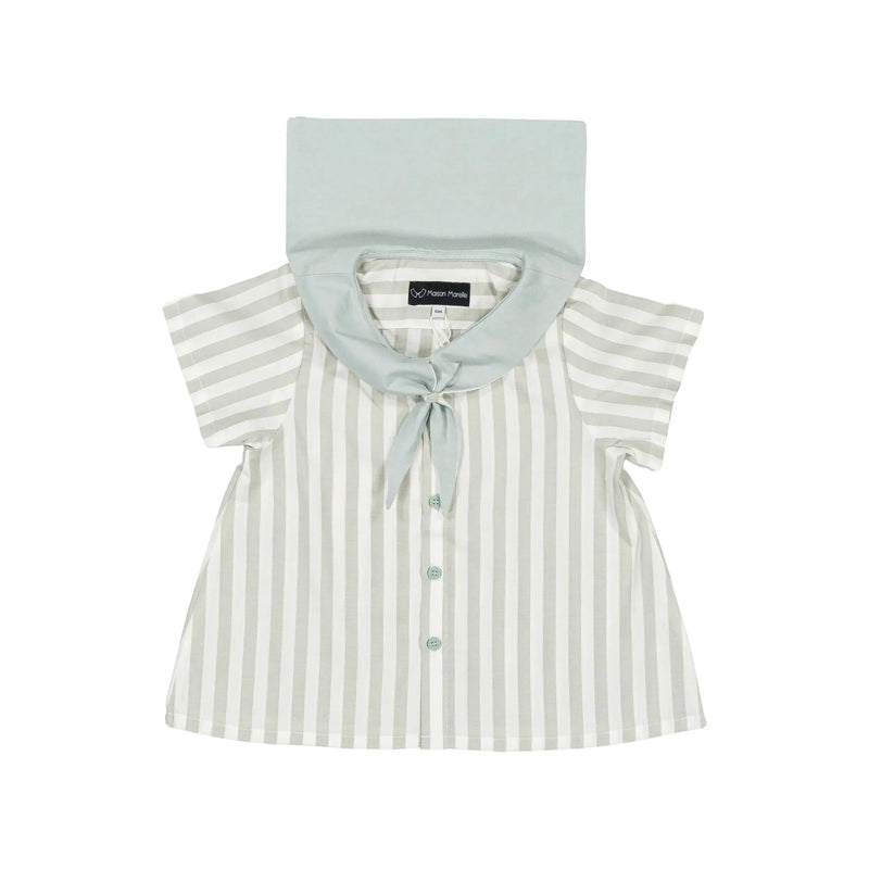 Blusa Monge - Rayas Verde Menta