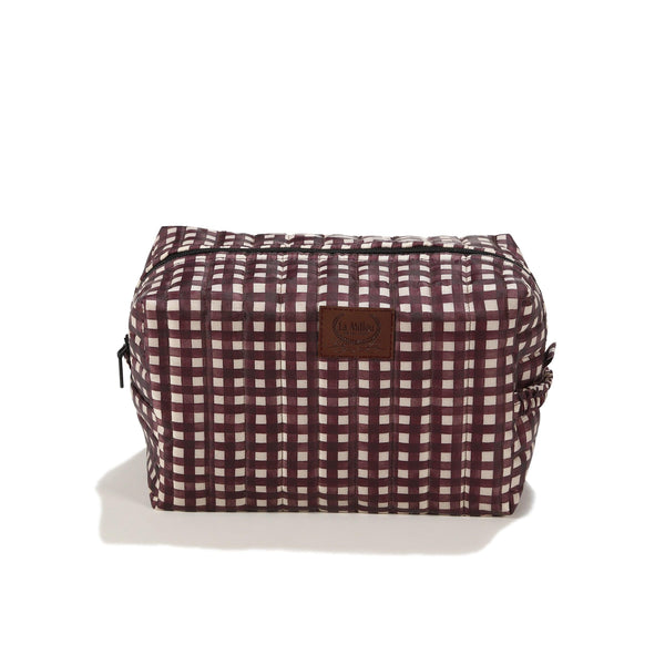 Trousse en Nylon - Bordeaux Vichy
