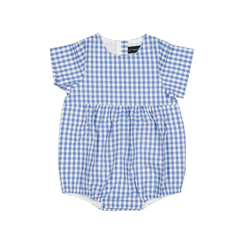 Barboteuse Bourse - Vichy Bleu Azur