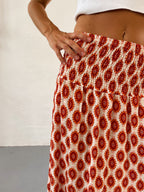 Falda india naranja