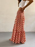 Falda india naranja