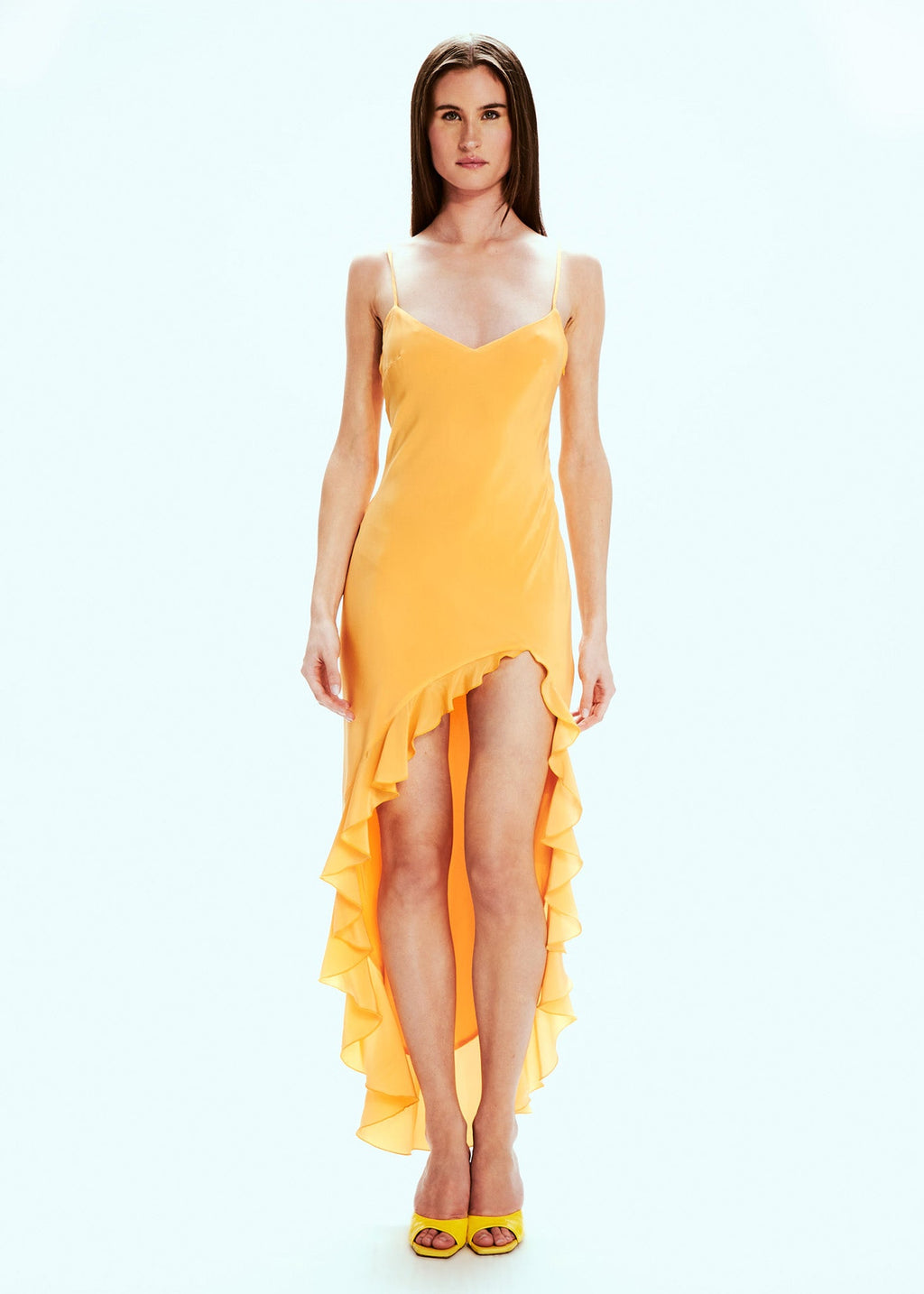 Valentina Papaya Dress