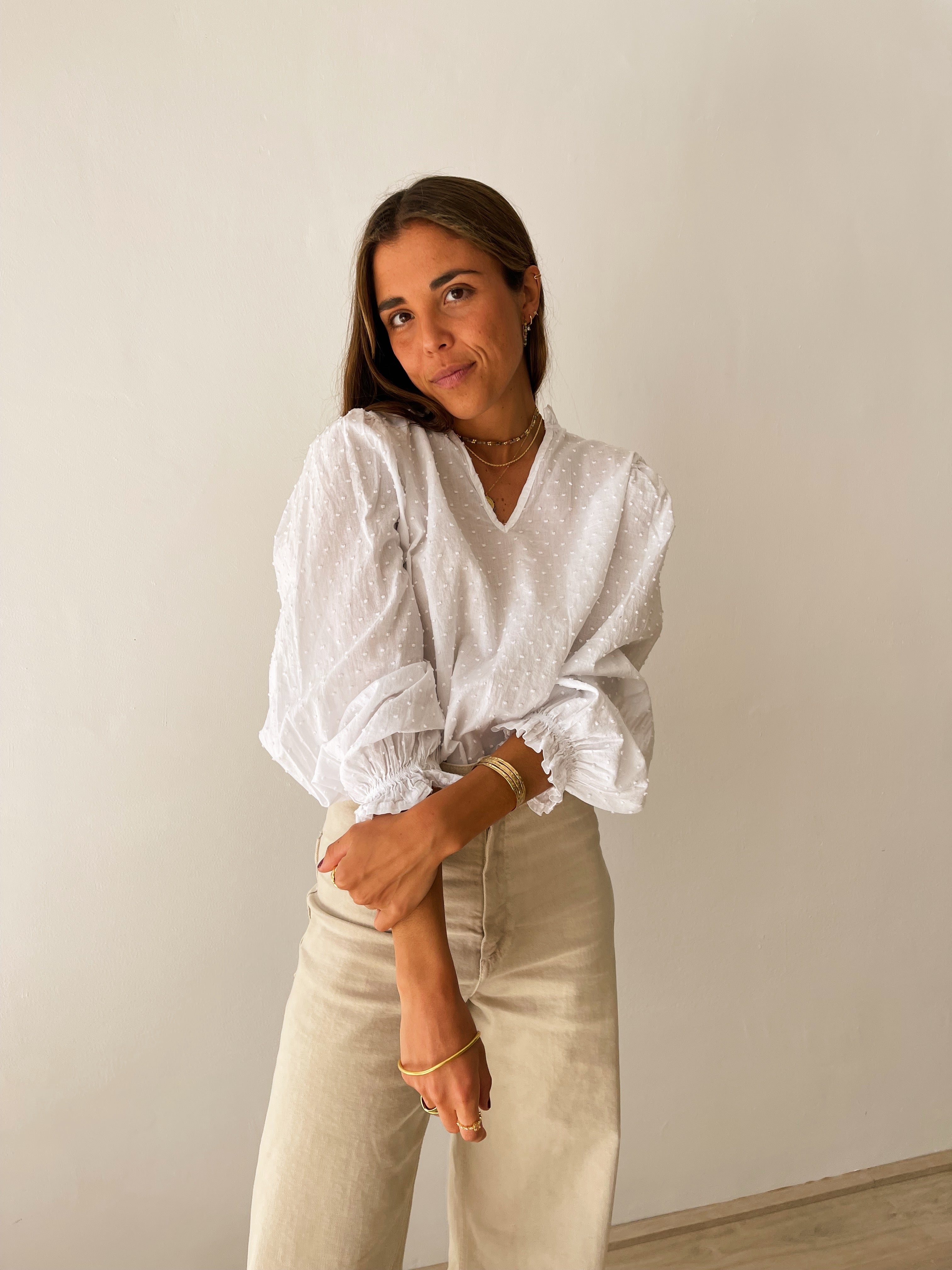 Blusa Isabel blanca