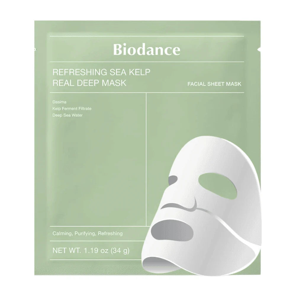 Mascarilla profunda refrescante de algas marinas – Mascarilla calmante y purificante