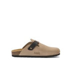 Noe Suede Taupe Clogs - Women