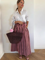 Pink Striped Janna Skirt
