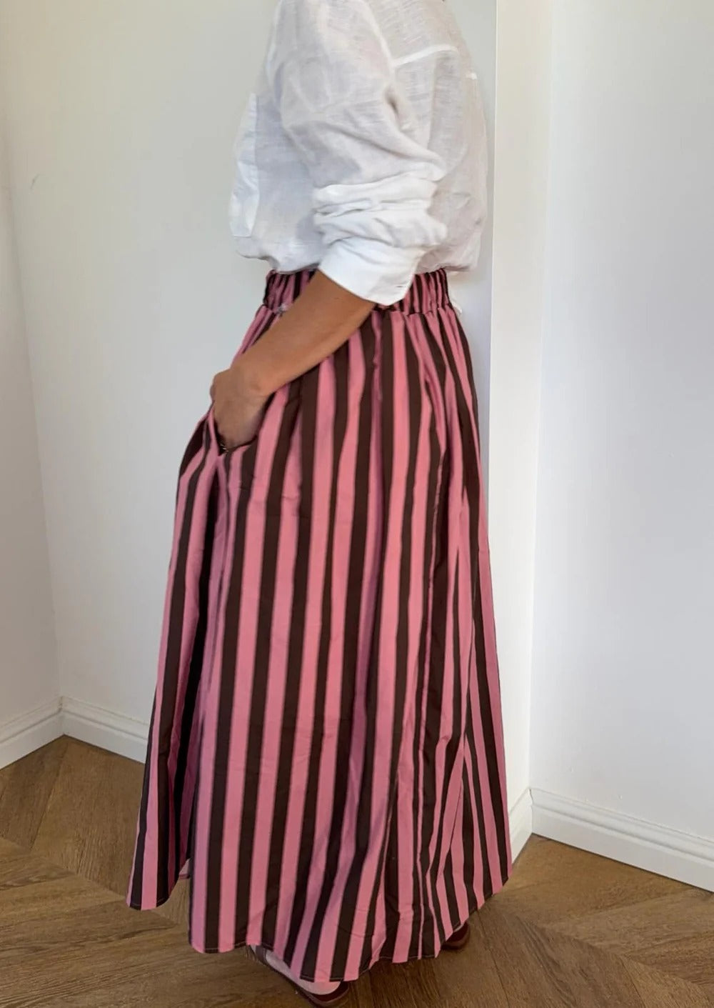 Pink Striped Janna Skirt