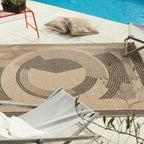 Nature Rug Natural Jute Look - Black Pattern