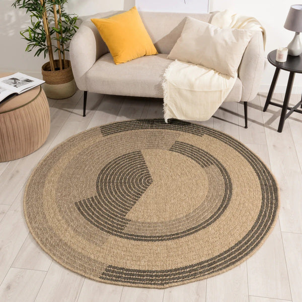 Nature - Alfombra Interior/Exterior - Polipropileno - Negro