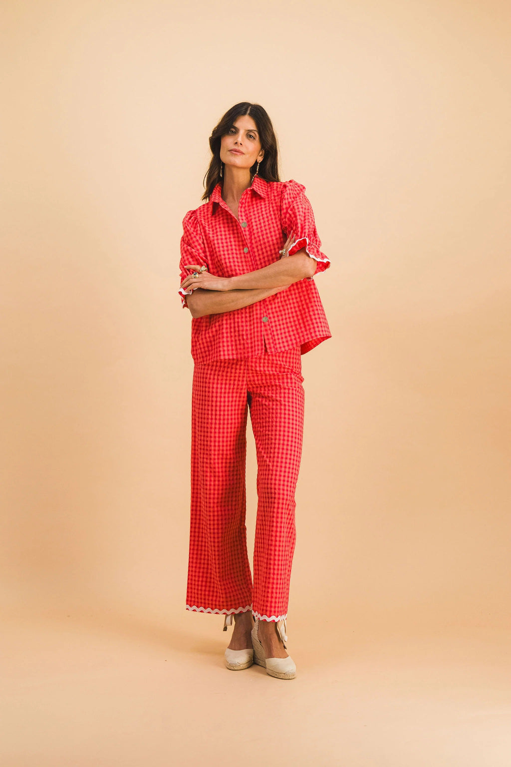 Conjunto de cuadros rojos de Georgia & Jim